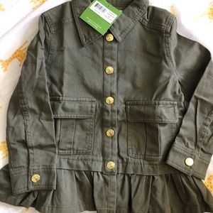 Kate Spade Toddler Field Olive Green jacket